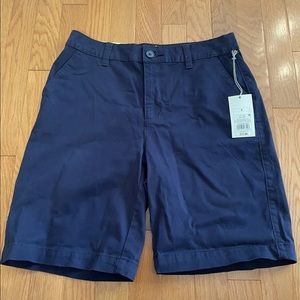 Women’s A New Day Stretch Chino Shorts Navy Blue Size 4